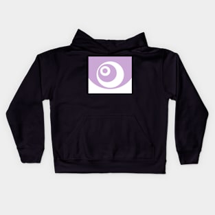 Abstract pattern - purple and white. Kids Hoodie